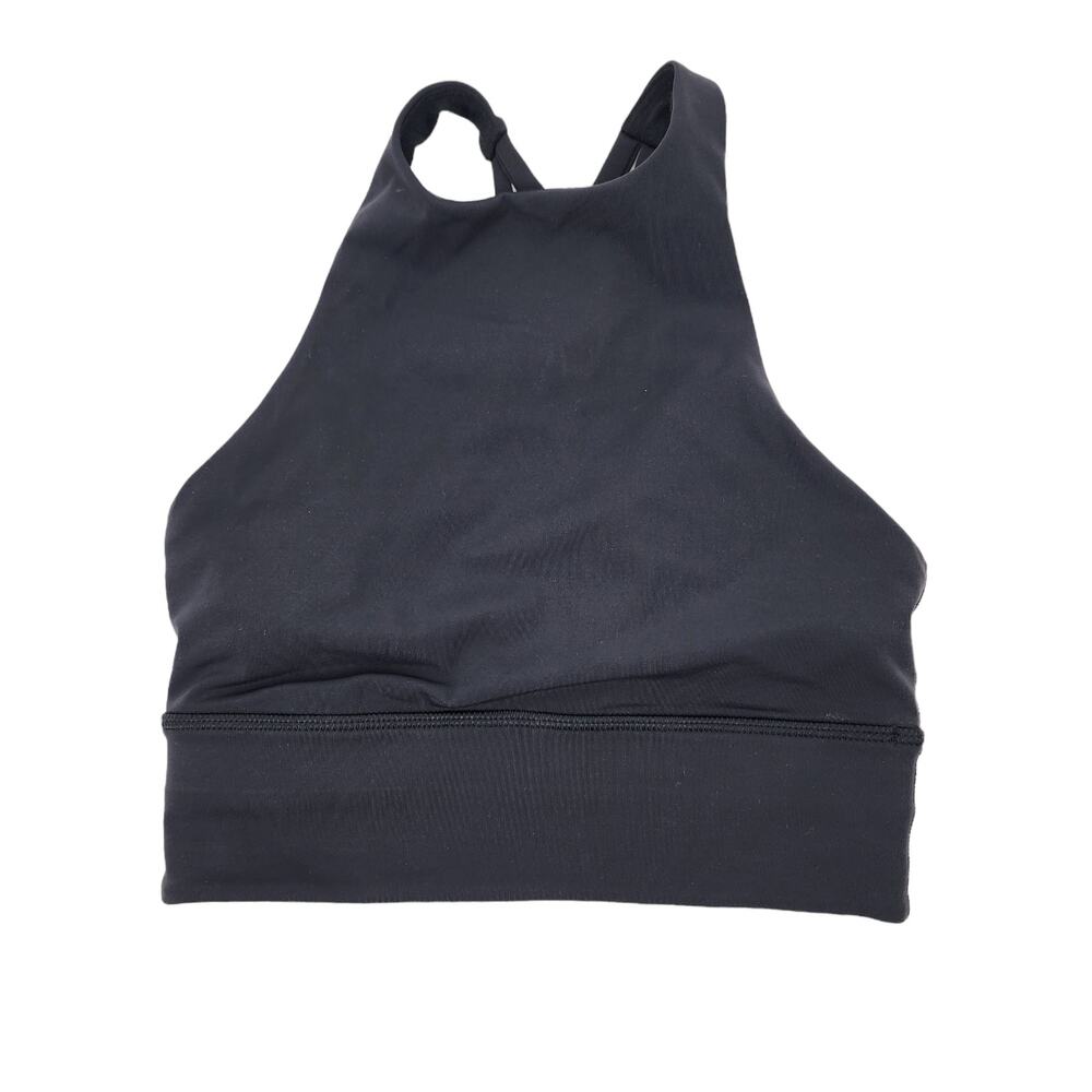 Lululemon Black Align High Neck Light Support Buttery Soft Tank Top Size 2
